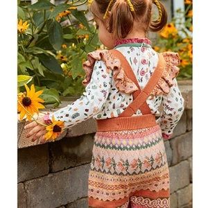 Matilda Jane | Fair Isle Knit Dungarees